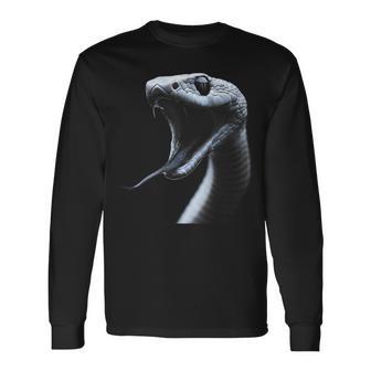 ヘビ 爬虫類 コブラ バイパー 蛇 爬虫類 生物学 ギフト 長袖Tシャツ - Kawaiitshirt