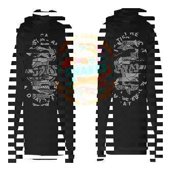 ヘビのお世話 面白い 長袖Tシャツ - Kawaiitshirt