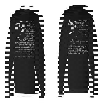 ヘ音記号 音符 音楽 楽譜 音楽用語 音楽雑貨 シンプル 長袖Tシャツ - Kawaiitshirt