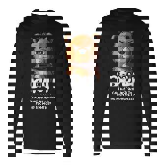 ベアラバーブラシファニーベア 長袖Tシャツ - Kawaiitshirt