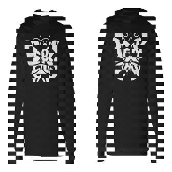 ベッキーバタフライ パーソナライズされたかわいい名前ワードアート 長袖Tシャツ - Kawaiitshirt