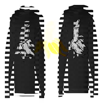 ペニス バナナ 長袖Tシャツ - Kawaiitshirt