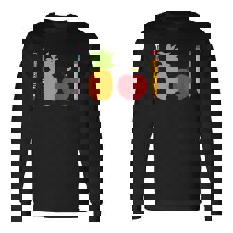 ペン パイナップル アップルペン 面白い 長袖Tシャツ - Kawaiitshirt