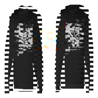 ペンギン 水兵 セーラー襟 錨マーク リボン 可愛い 赤 青 黄色 ピンク 水色 長袖Tシャツ - Kawaiitshirt