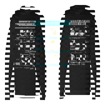 ペンギンの種類 ペンギン好き 野生動物 北極 シーバードファン 長袖Tシャツ - Kawaiitshirt