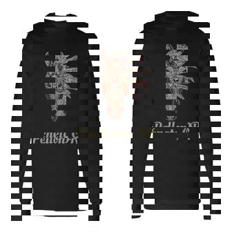 ペンドルトン オレゴン幾何学 部族のカントリーアート 長袖Tシャツ - Kawaiitshirt