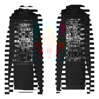 ホットガールオンtシャツ 男性用 セクシーブーティービキニモデル&車 長袖Tシャツ - Kawaiitshirt