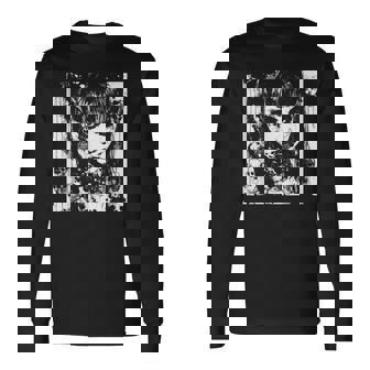 ホラーアニメマンガi日本の不気味なカワイイゴス 長袖Tシャツ - Kawaiitshirt