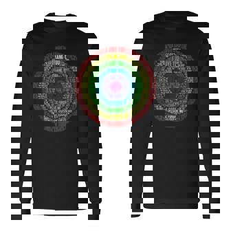 ホ・オポノポノの祈りの言葉クラウドアート 長袖Tシャツ - Kawaiitshirt