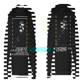 ボイジャー1星間宇宙探査機 太陽系天文学 長袖Tシャツ - Kawaiitshirt