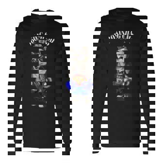 ボクシングチャンピオン ブラック柴犬ファイター 長袖Tシャツ - Kawaiitshirt