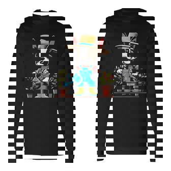 ボストンテリア 水やり 植物 ガーデニング 犬好き 長袖Tシャツ - Kawaiitshirt