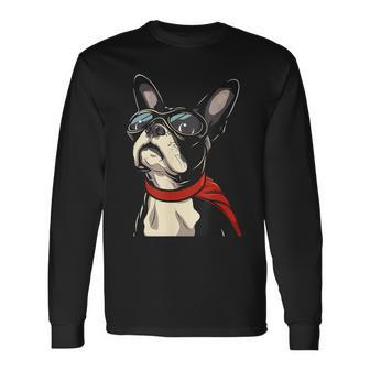 ボストンテリア犬 ボストンテリア 長袖Tシャツ - Kawaiitshirt