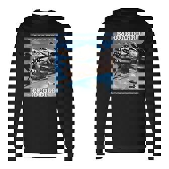 ボンバルディーロクロコダイルミーム 長袖Tシャツ - Kawaiitshirt