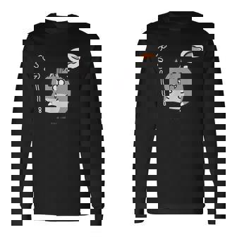 ボンレス犬とボンレス猫 はらぺこ ボンレス猫 長袖Tシャツ - Kawaiitshirt