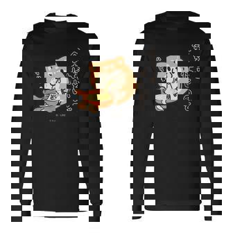 ボンレス犬とボンレス猫 ハフハフ ボンレス犬 長袖Tシャツ - Kawaiitshirt