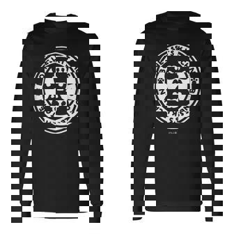 ボンレス犬とボンレス猫 ロゴ ダークカラー 長袖Tシャツ - Kawaiitshirt