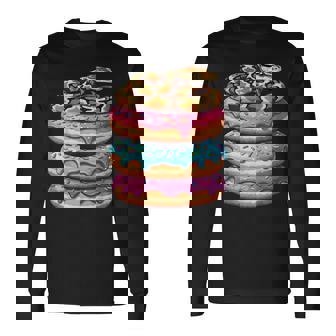 ボール パイソン ドーナツ好き 面白い 長袖Tシャツ - Kawaiitshirt