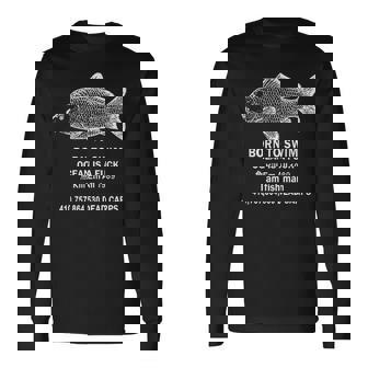 ボーン・トゥ・スイム・オーシャン・イズ・ア・ファック・キル・エム・オーシャン 1989 長袖Tシャツ - Kawaiitshirt