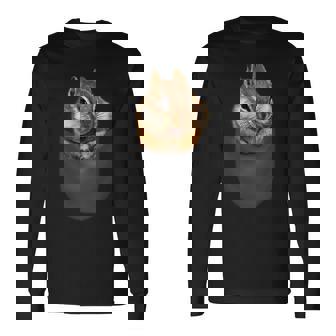 ポケット リス 長袖Tシャツ - Kawaiitshirt