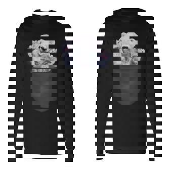 ポケット 北極熊 クマ 長袖Tシャツ - Kawaiitshirt