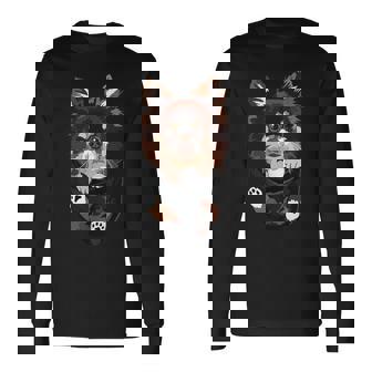 ポケットに入ったチワワ チワワ 子犬 長髪 犬好き 長袖Tシャツ - Kawaiitshirt