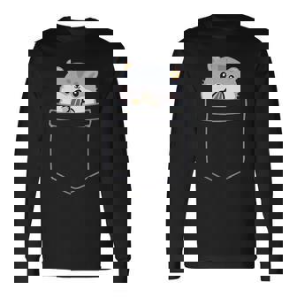 ポケットに入ったハムスター 長袖Tシャツ - Kawaiitshirt