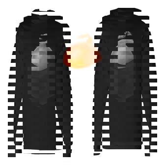 ポケットに入った玉ねぎ、胸に面白い玉ねぎ。 長袖Tシャツ - Kawaiitshirt