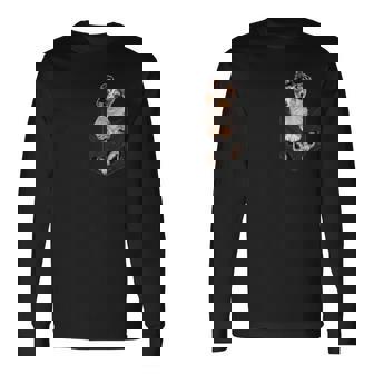 ポケットに入った面白いシェットランドシープドッグ シェルティー愛好家に 長袖Tシャツ - Kawaiitshirt