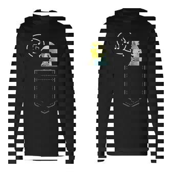 ポケットインコのセキセイインコ 面白くてかわいいセキセイインコ 鳥の飼い主 長袖Tシャツ - Kawaiitshirt