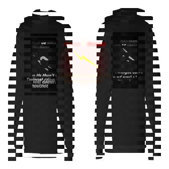 ポジティブ対ネガティブ 長袖Tシャツ - Kawaiitshirt