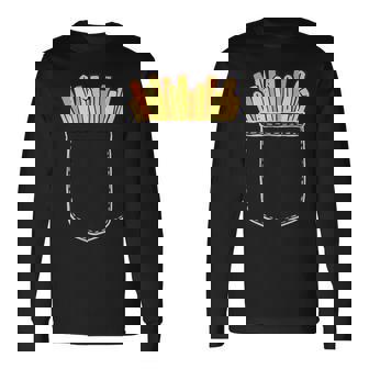 ポテト ポケット ポケットにポテト フライドポテト おもしろ ポテト好き 長袖Tシャツ - Kawaiitshirt