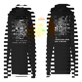 ポーカーをする犬 クラシックアートワーク アートワーク 犬 子犬 長袖Tシャツ - Kawaiitshirt