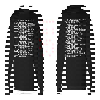 ポーカーハンド チートシートカード カジノゲーム 面白いプレイヤーギフト 長袖Tシャツ - Kawaiitshirt