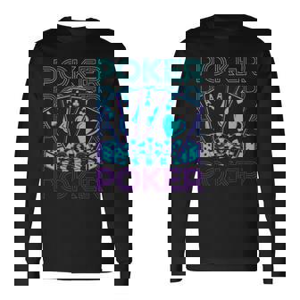 ポーカーレトロ 長袖Tシャツ - Kawaiitshirt