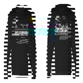 マイアミ・バイス Gradation 長袖Tシャツ - Kawaiitshirt