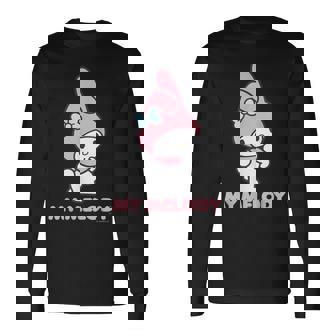 マイメロディ Usデザイン ふりむき 長袖Tシャツ - Kawaiitshirt