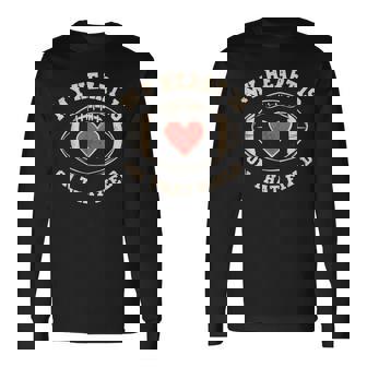 マイ・ハート・イズ・オン・ザッド・フィールド—ファニー・フットボール 長袖Tシャツ - Kawaiitshirt