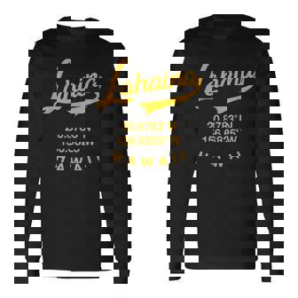 マウイ ラハイナ ハワイ レトロ ハワイアン 長袖Tシャツ - Kawaiitshirt