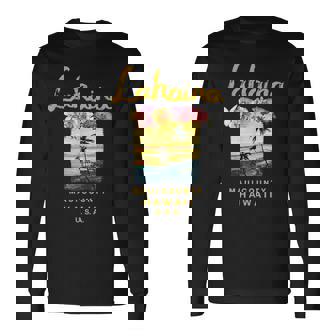 マウイ ラハイナ ハワイ ヴィンテージ ハワイアン 長袖Tシャツ - Kawaiitshirt