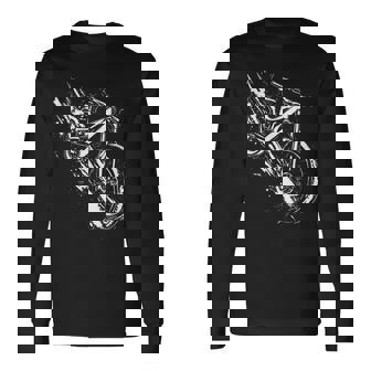 マウンテンバイク・グラフィック 長袖Tシャツ - Kawaiitshirt