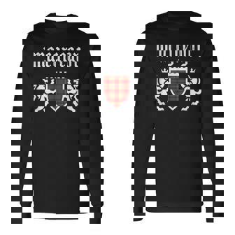 マクレガー一族タータン、スコットランド格子縞、マクレガーファミリー 長袖Tシャツ - Kawaiitshirt