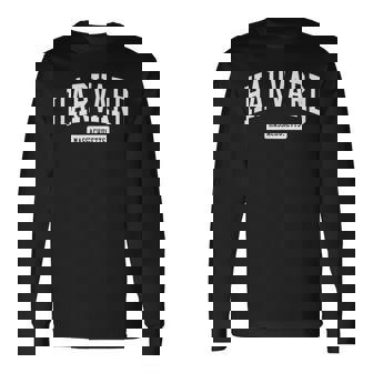 マサチューセッツ州ハーバード州マサチューセッツ州ビンテージアスレチックスポーツデザイン 長袖Tシャツ - Kawaiitshirt