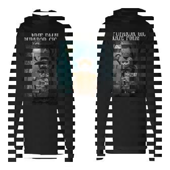 マジック・ファニー・ウィザード・キャットのためにパープレイしよう 長袖Tシャツ - Kawaiitshirt