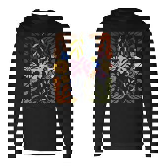 マティス ひまわり ヴィンテージ イエロー 花 アート 絵画 長袖Tシャツ - Kawaiitshirt