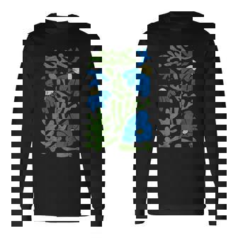 マティス 絵画 美的 造花 抽象 秋 長袖Tシャツ - Kawaiitshirt