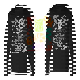 マティス風絵画 ボタニカル 花柄 抽象模様 長袖Tシャツ - Kawaiitshirt