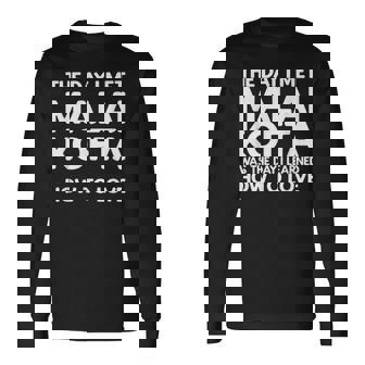 マライ・コフタと出会った日-マライ・コフタ 長袖Tシャツ - Kawaiitshirt