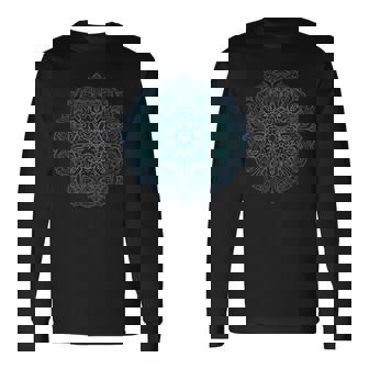 マンダラ神聖幾何学瞑想 長袖Tシャツ - Kawaiitshirt