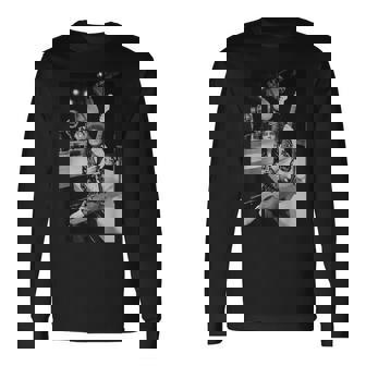 マーク・ボラン・T・レックス・オン・セット・ロック・オン・ウィズ45のテレビ番組1975 長袖Tシャツ - Kawaiitshirt